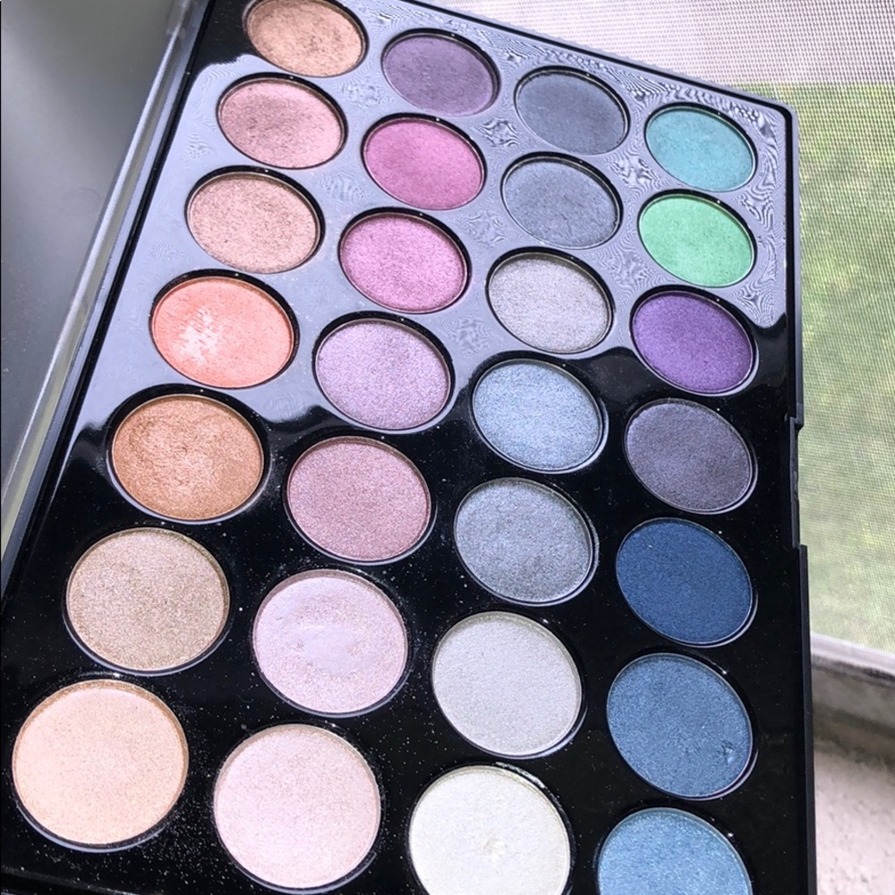 I just swatch them once